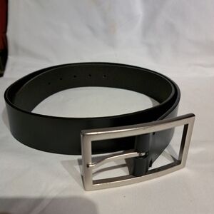 GAP Black Belt with Silver Buckle
